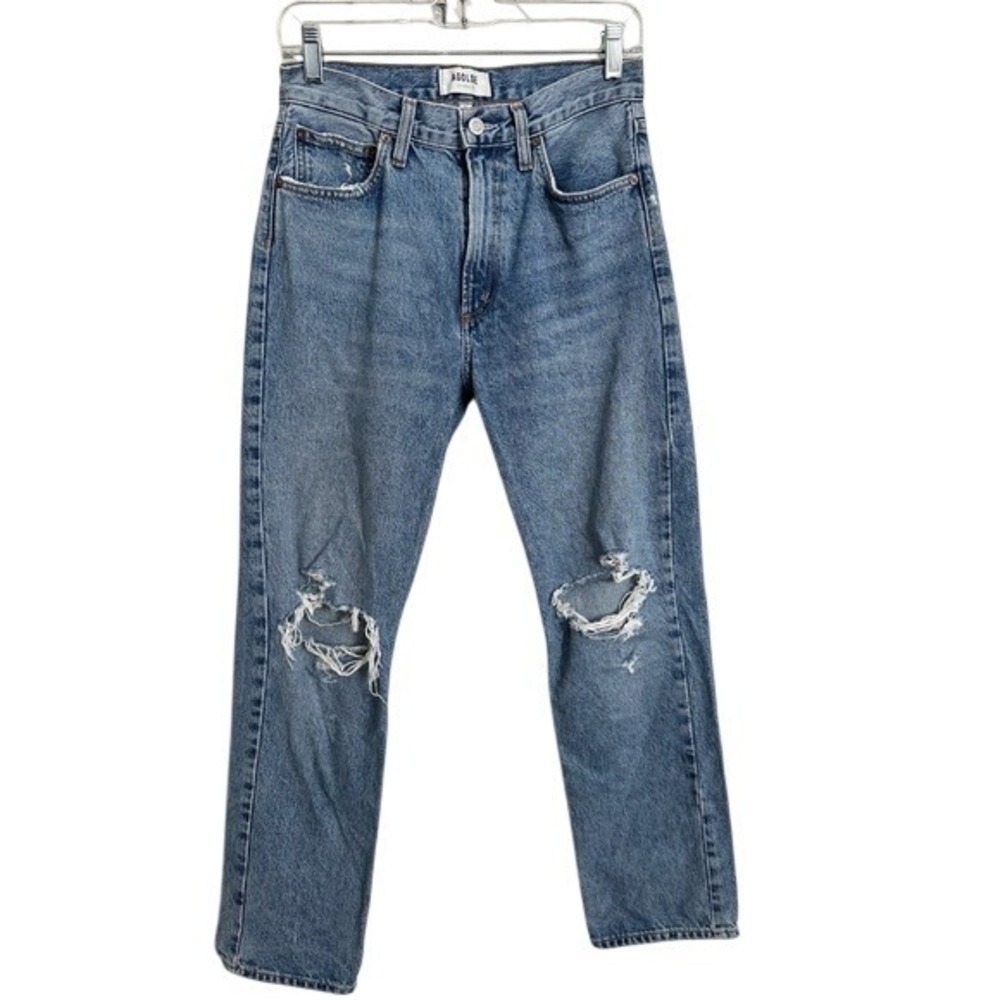 AGOLDE 90s Mid Rise Loose Fit Distressed Jeans 25